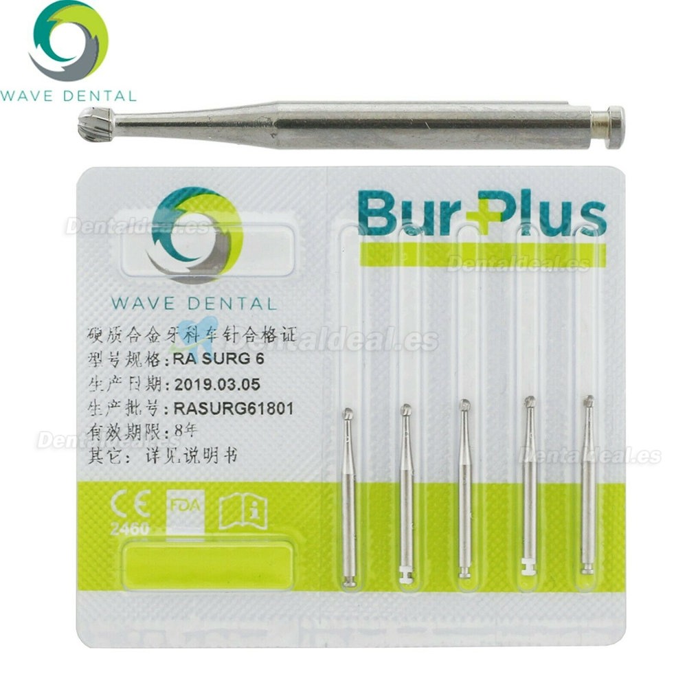Dental RA SURG 6 Burs Surgical Length (26mm)